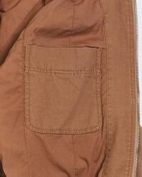 Lærredsjakke med hætte