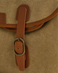 Fisketaske i vasket lærred