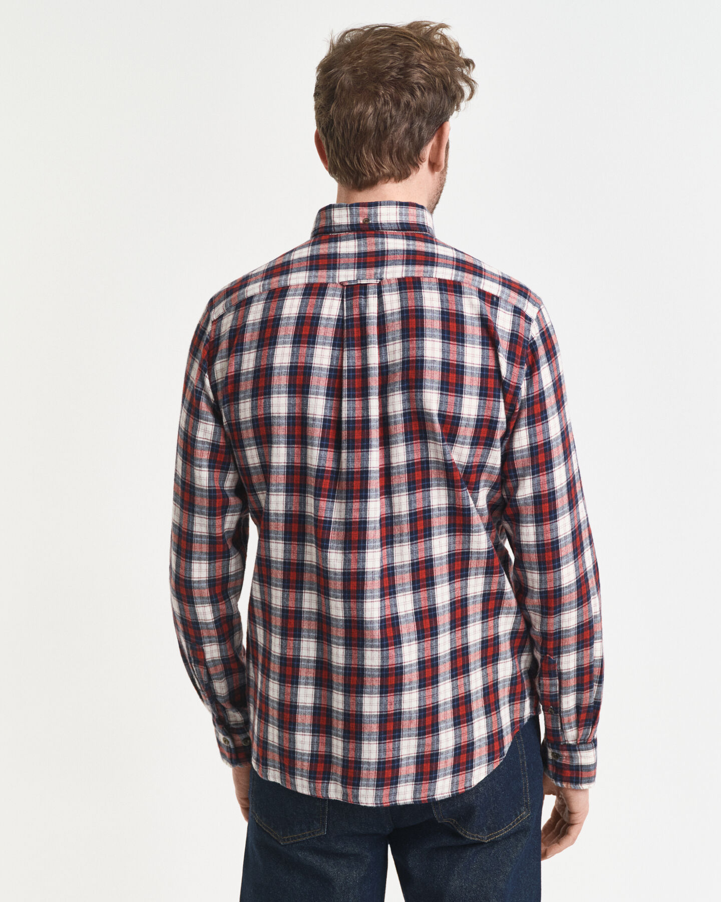 Regular fit ternet Windblown flannelskjorte
