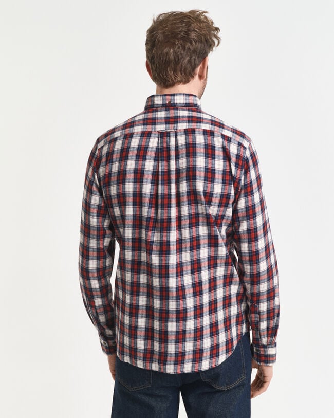 Regular fit ternet Windblown flannelskjorte
