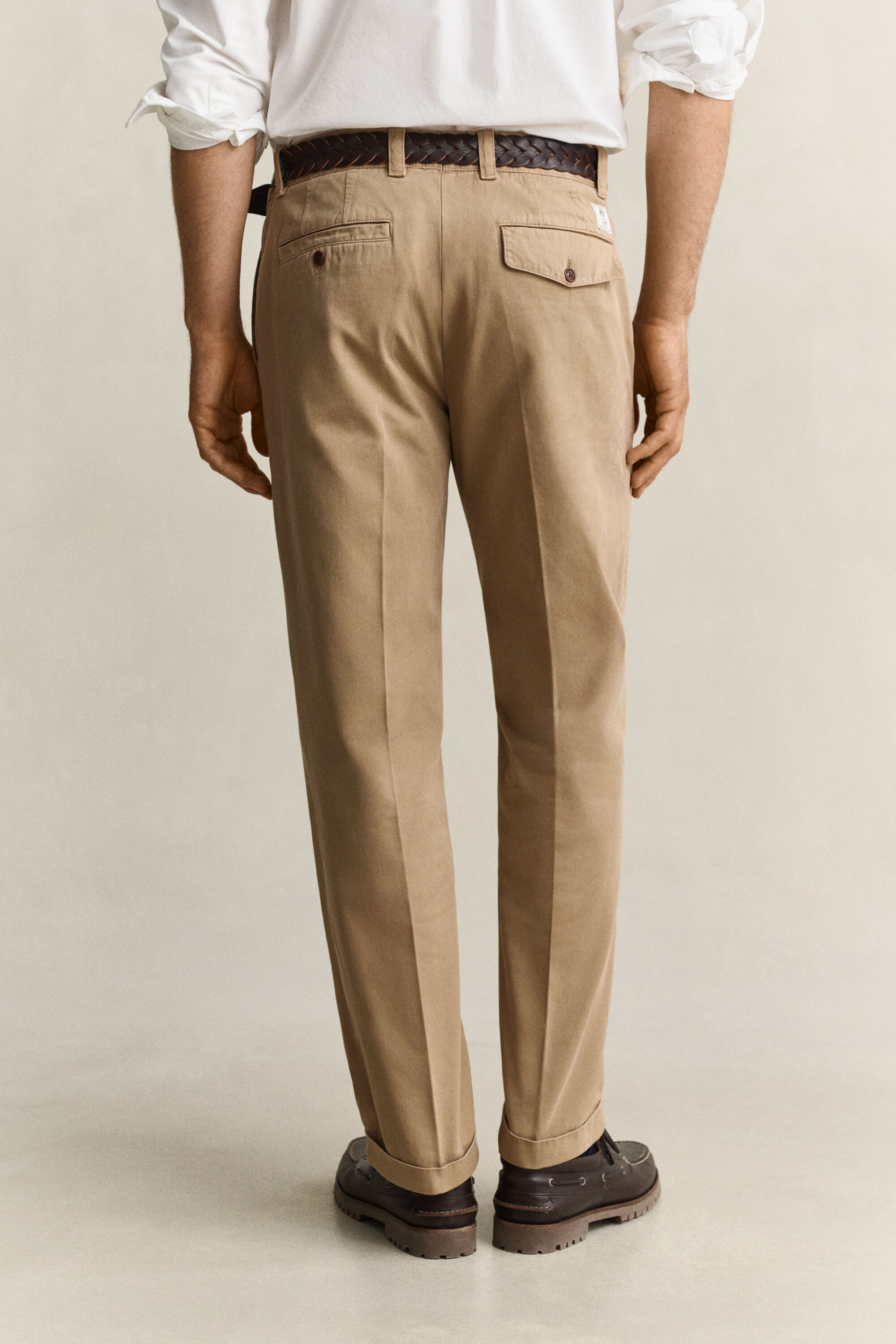 Gant x Yale chinobukser i bomuldstwill