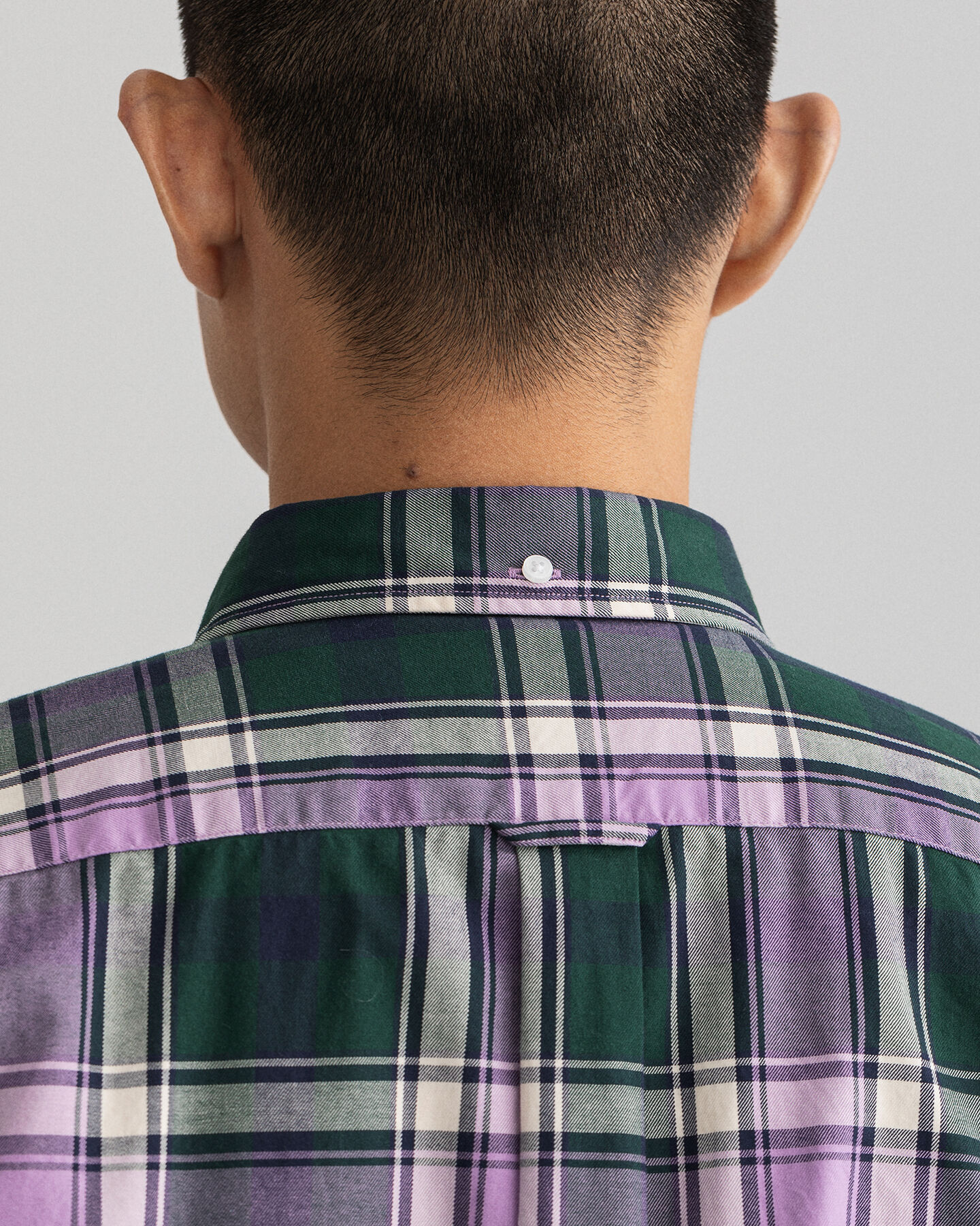 Oversized ternet twill-skjorte