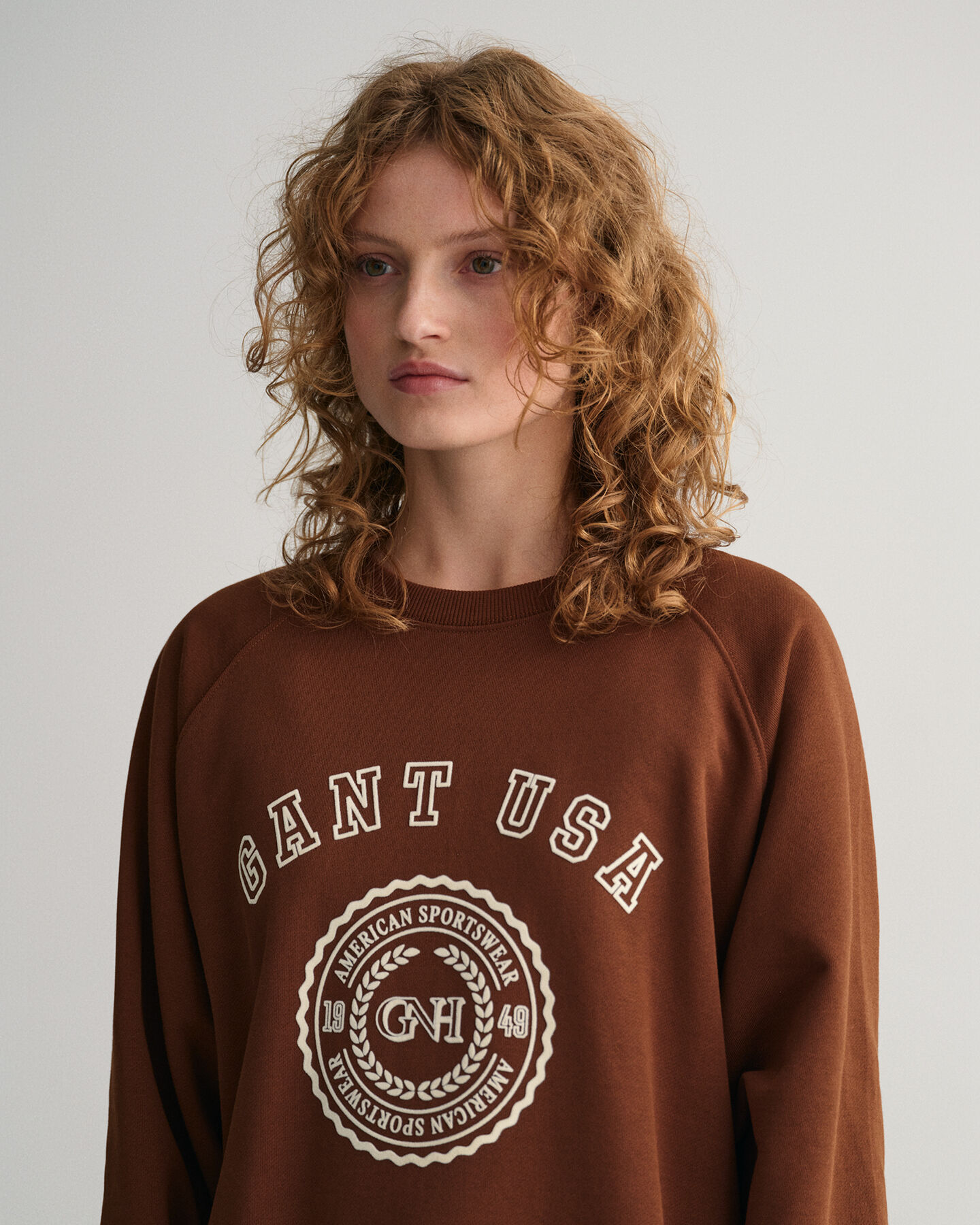 Oversized GANT USA sweatshirt med crewneck