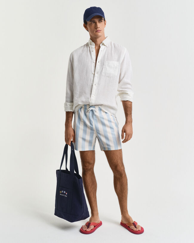 Blokstribede badeshorts