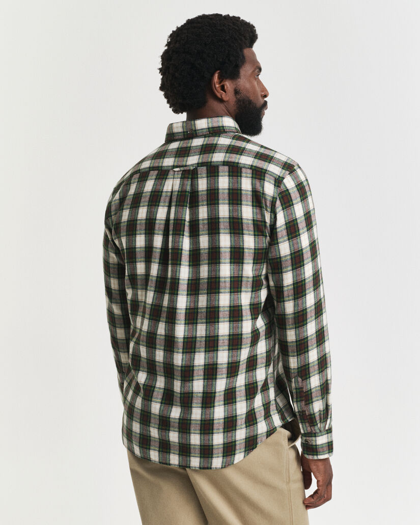 Regular fit ternet Windblown flannelskjorte