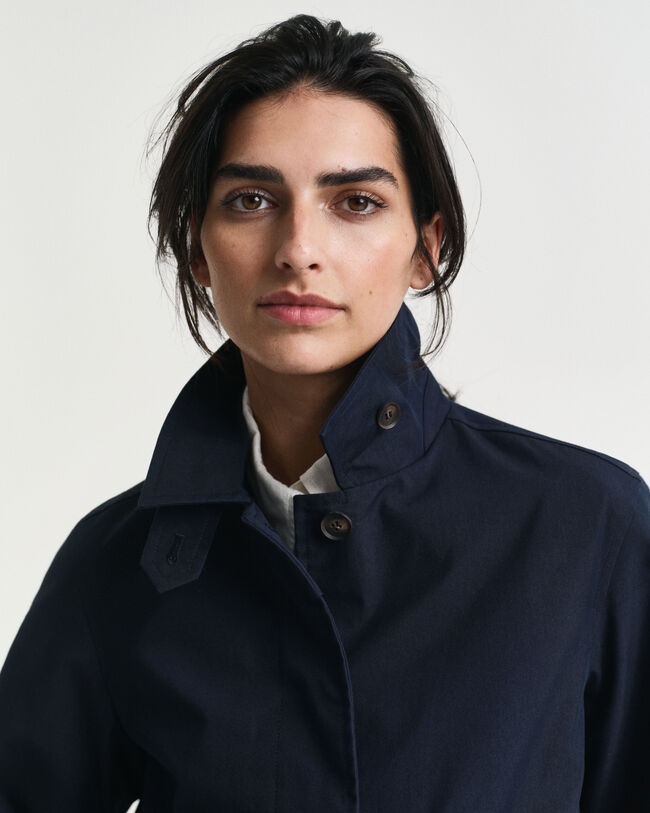 Kort Car Coat af bomuld