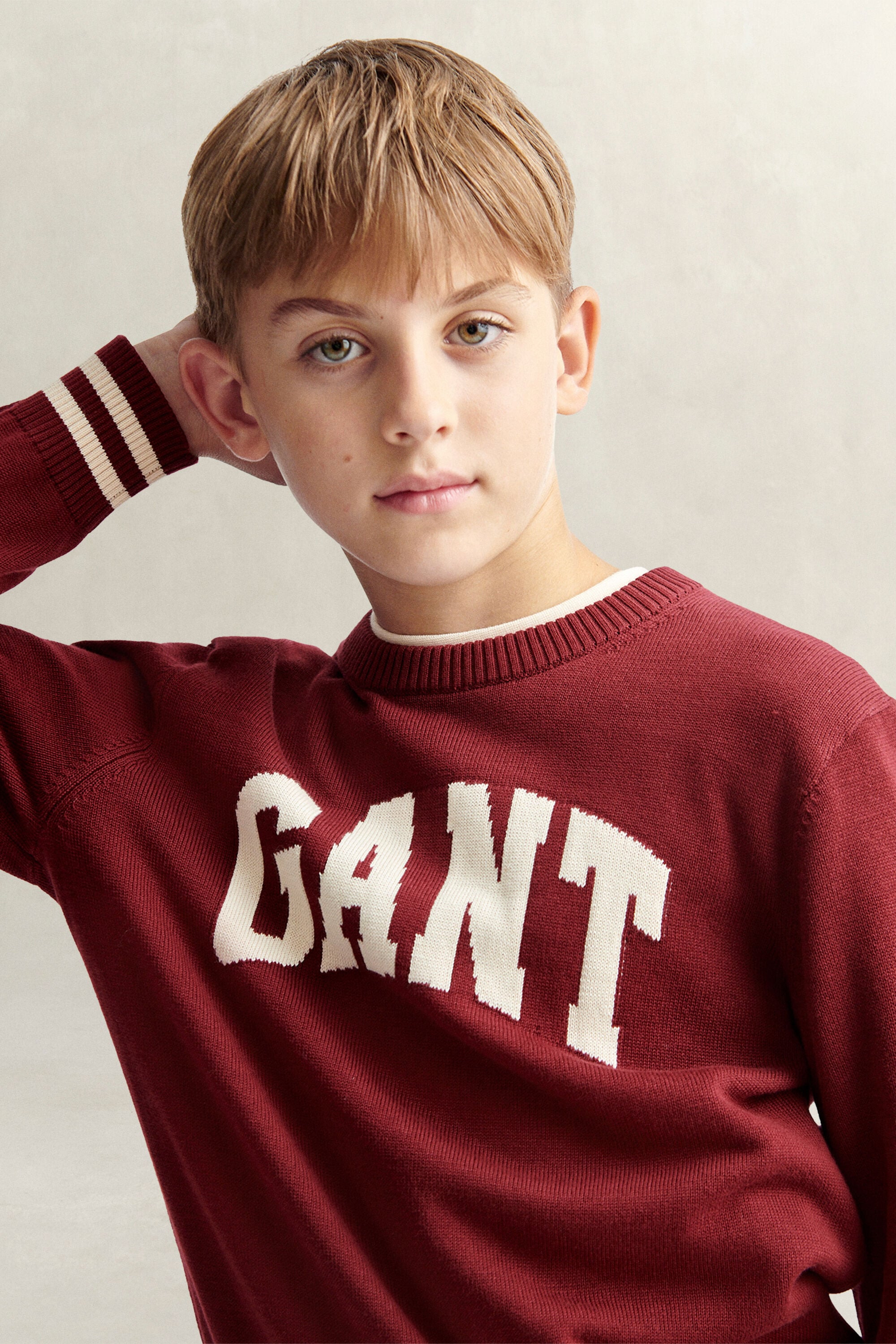 Teen Boys intarsia sweater