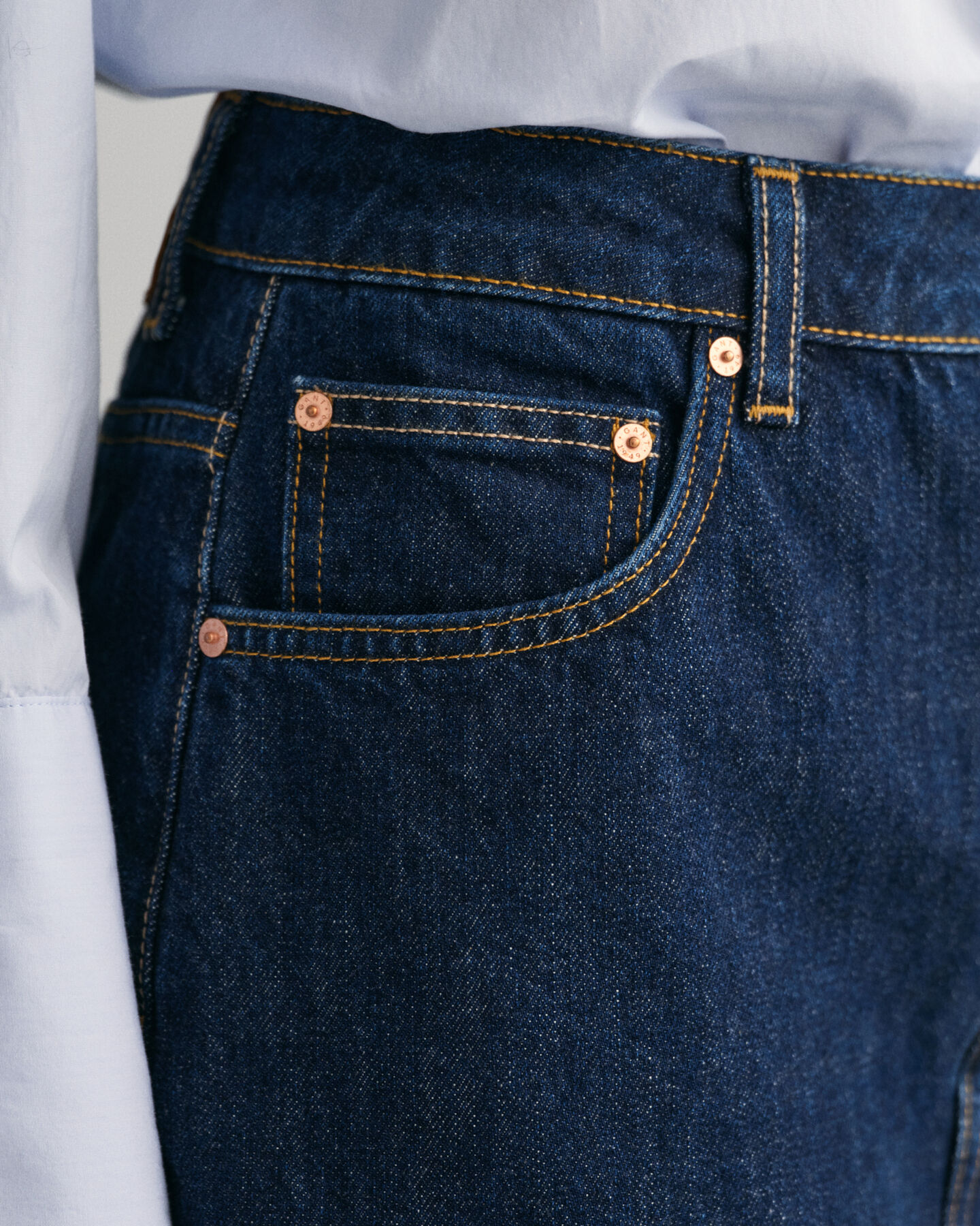 Denim pencil-nederdel