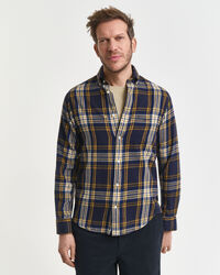 Regular fit Windblown flannelskjorte med tern