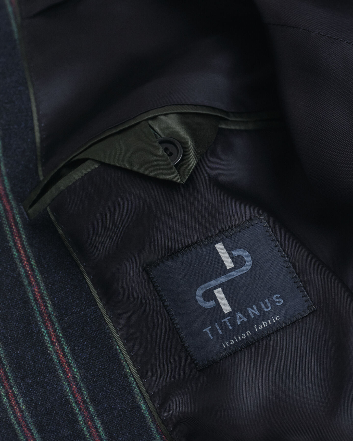 Stribet Club Blazer i flannel