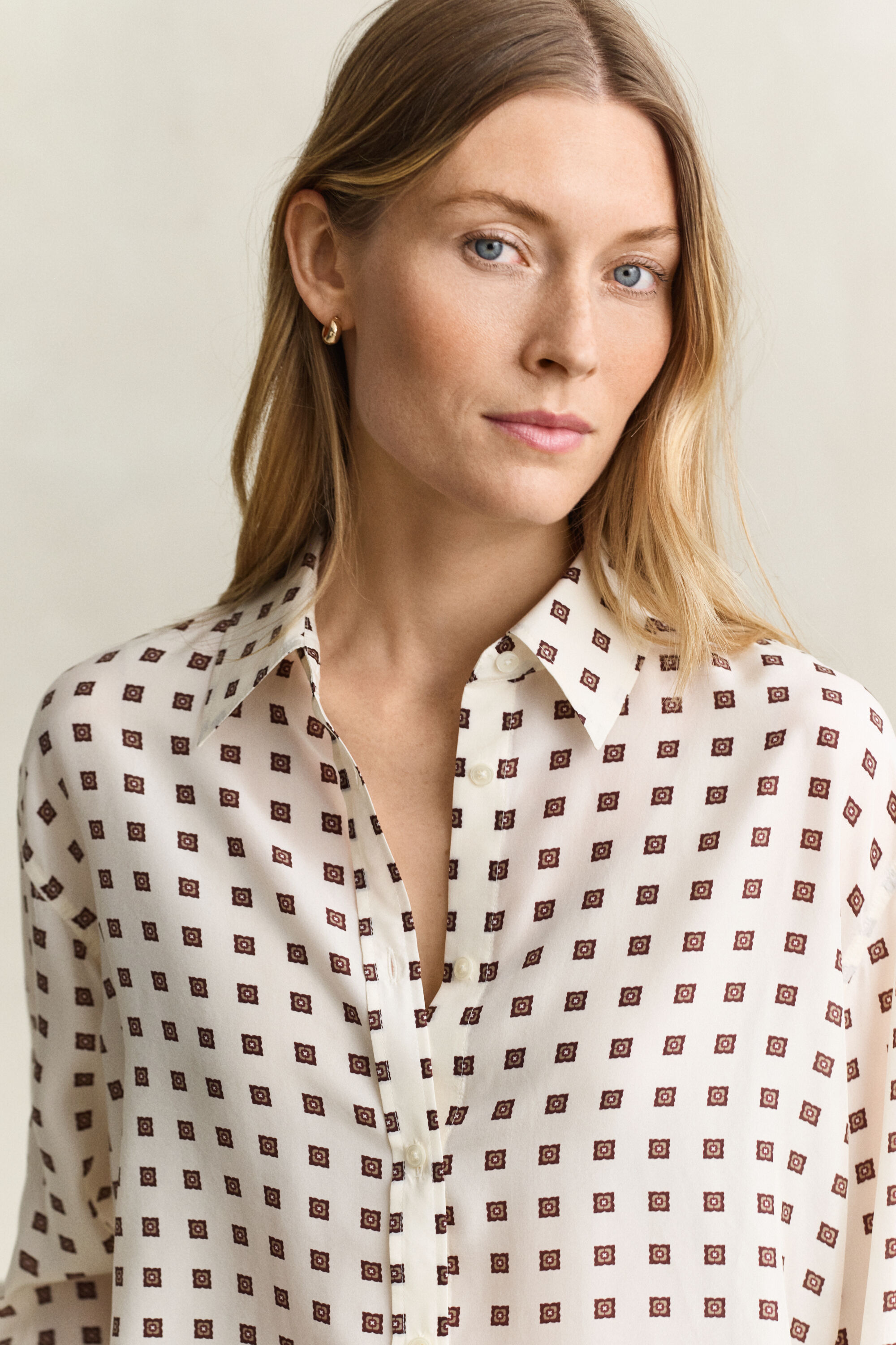 Bluse i habotai silke