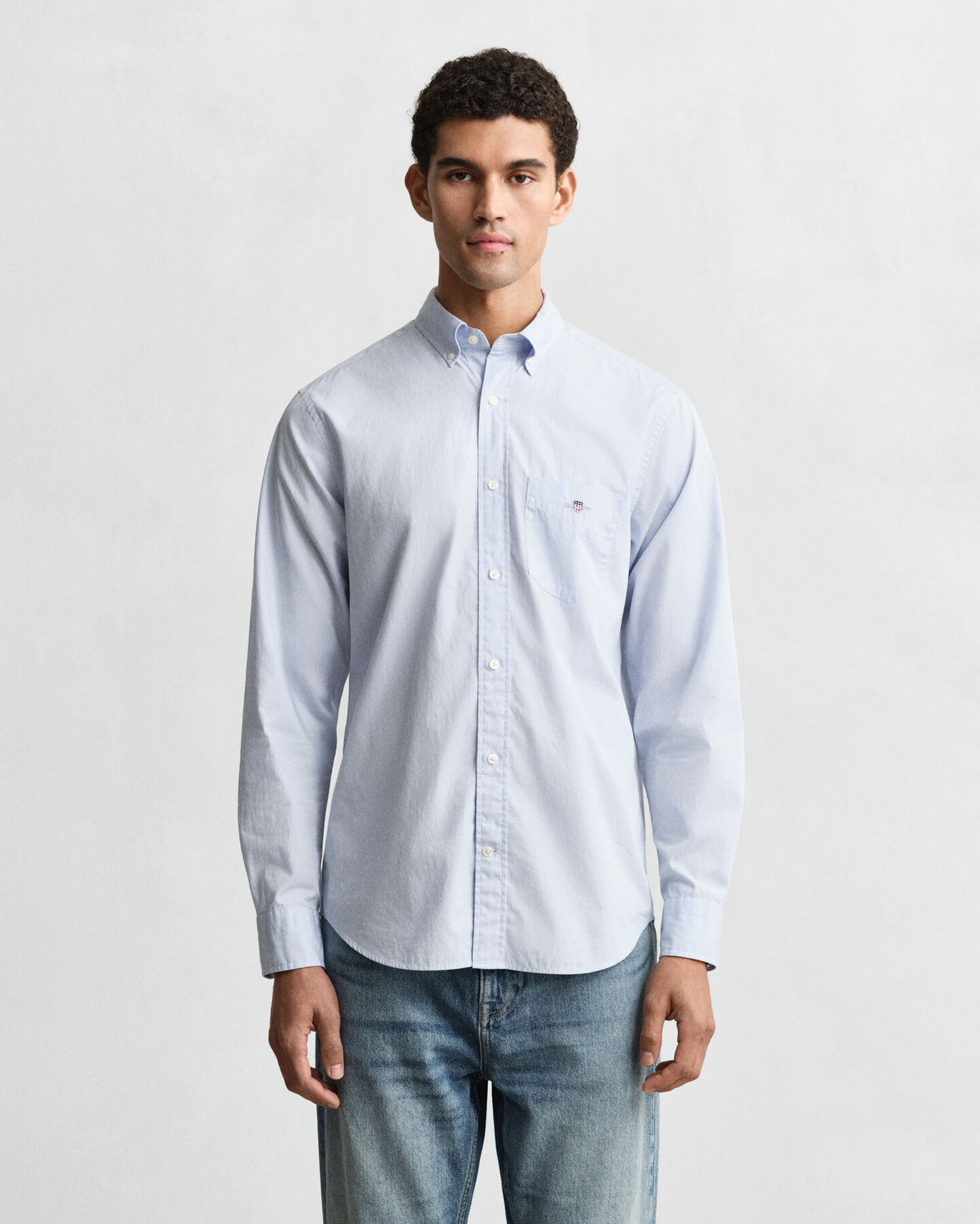 Regular fit klassisk poplin-skjorte