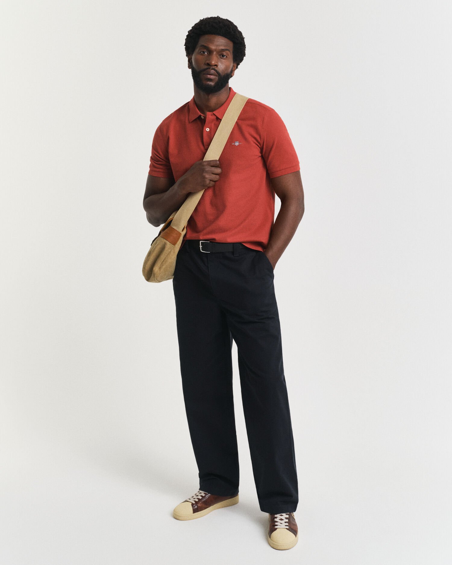 Regular fit Shield Piqué poloskjorte