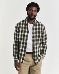 Regular fit ternet Windblown flannelskjorte