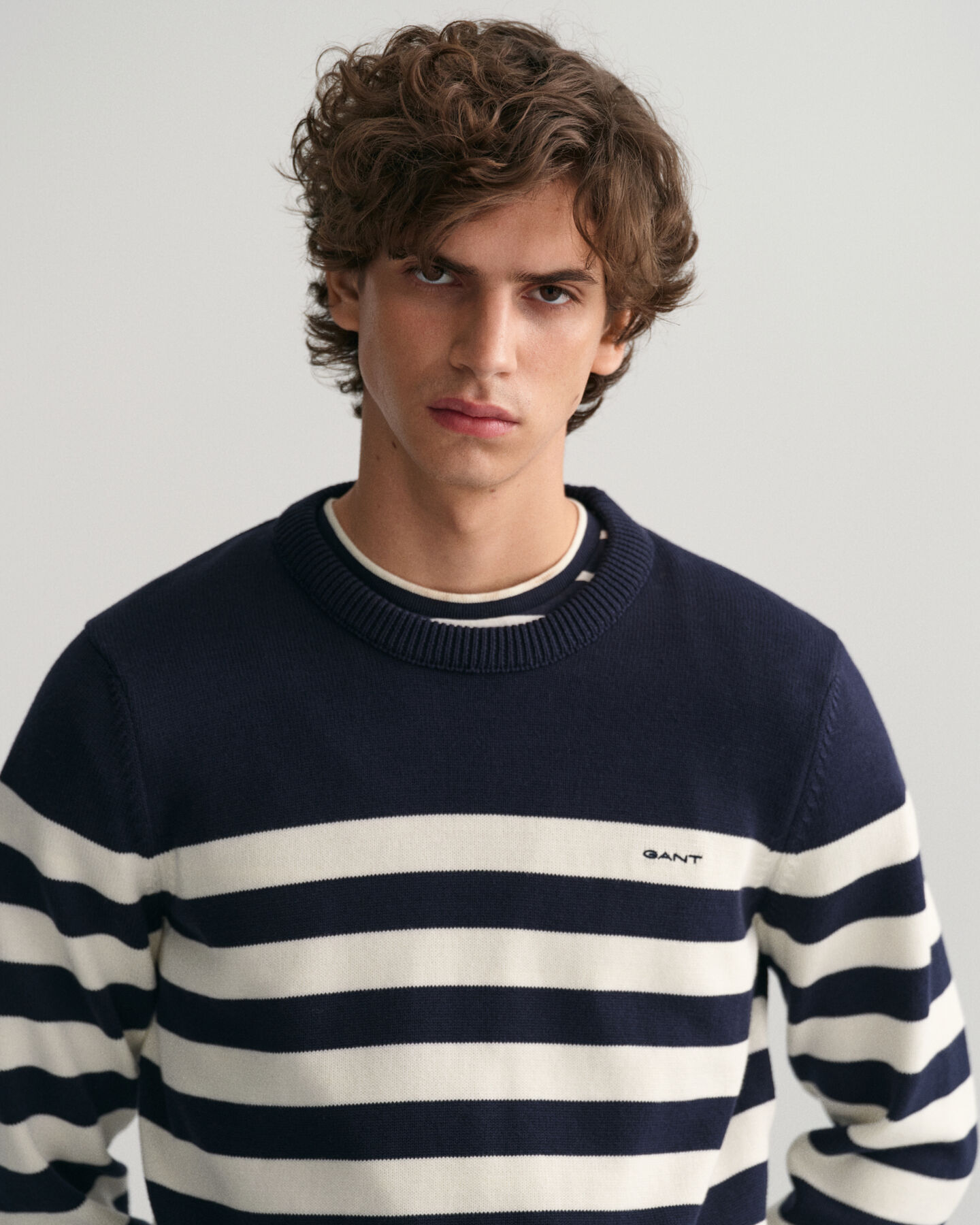 Bretonstribet crewneck sweater