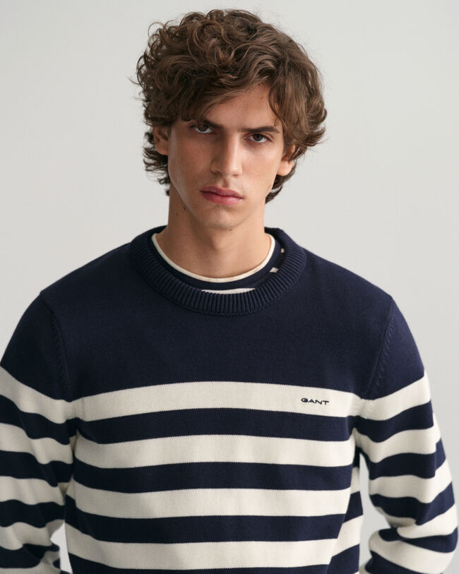 Bretonstribet crewneck sweater