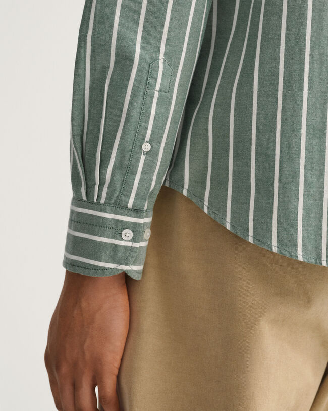 Regular fit Oxford-skjorte med brede striber