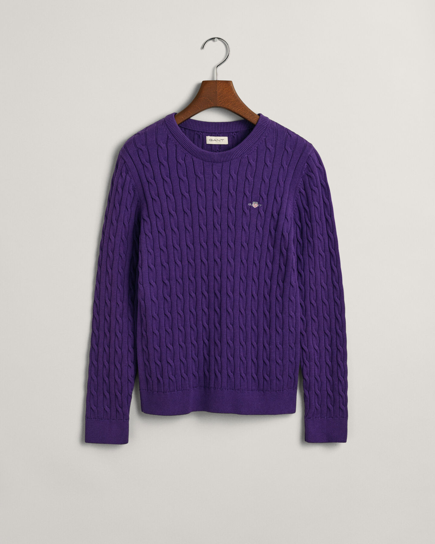 Teen Girls Shield sweater af bomuld med kabelstrik