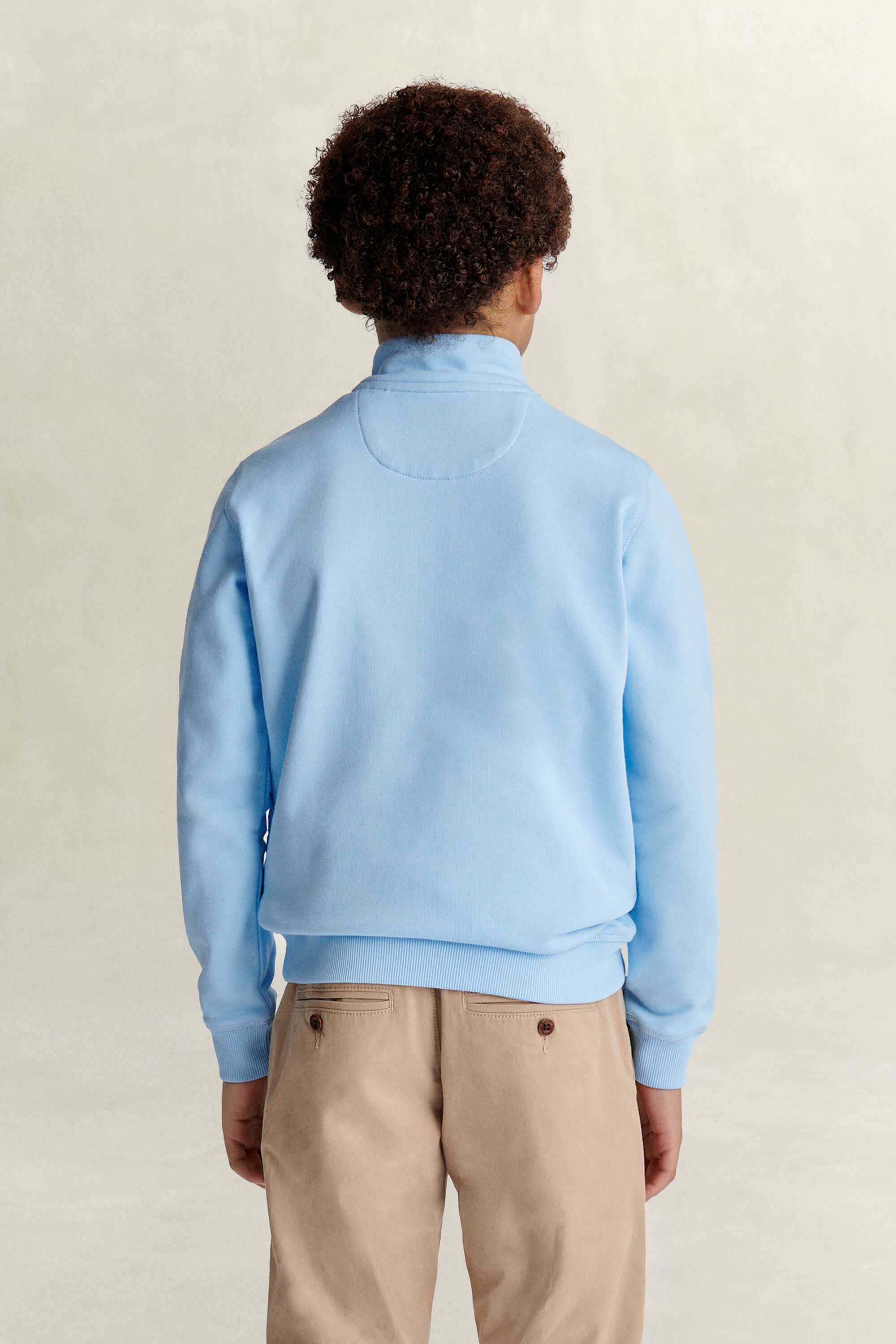 Teen Boys sweatshirt med halv lynlås
