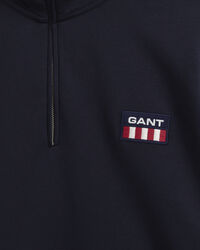 Retro Flag sweater med halv lynlås