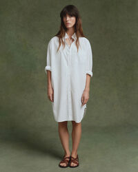 Oversized skjortekjole