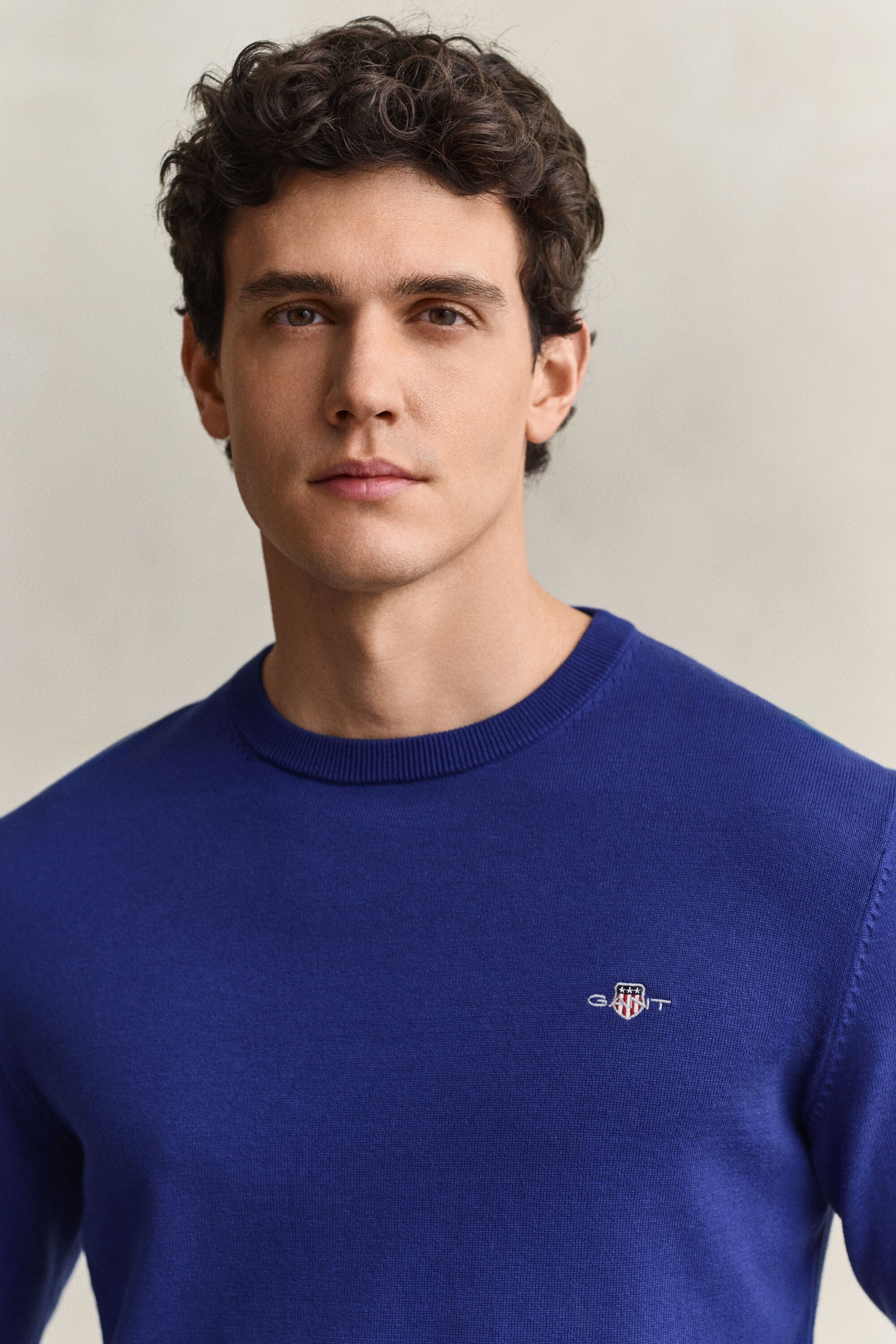 Klassiske crewneck sweater i bomuld