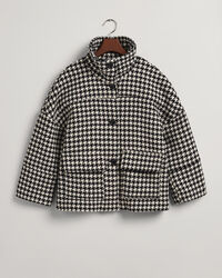 Houndstooth kort jakke