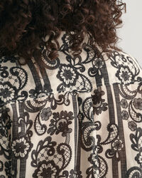 Relaxed fit Lace Print bomuldssilkeskjorte