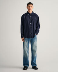 Relaxed fit garment-dyed lyocell-skjorte