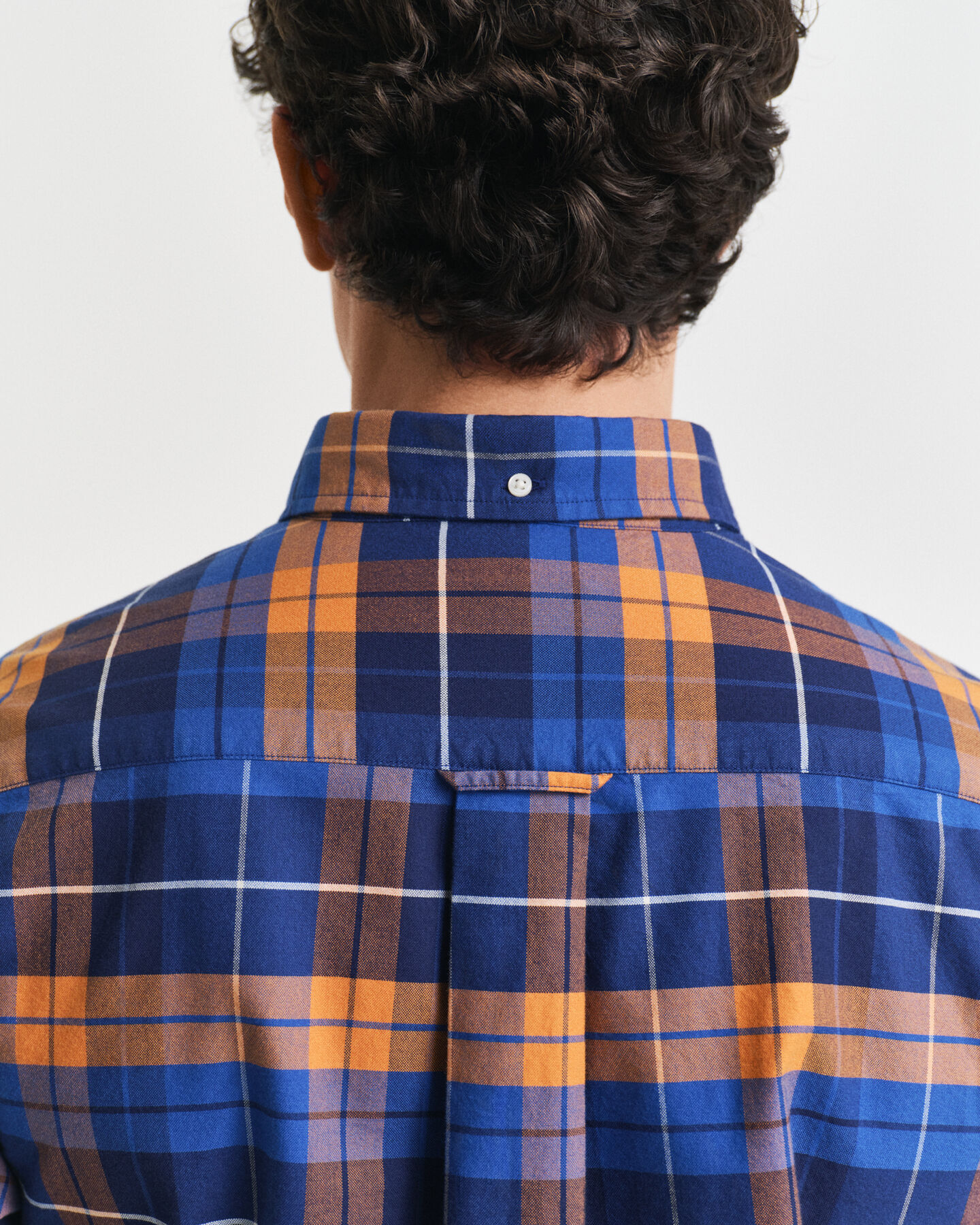 Regular fit klassisk Oxford-skjorte med tern