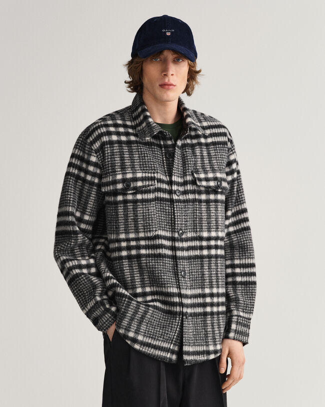 Houndstooth overskjorte