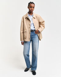 Jakke af bomuldstwill