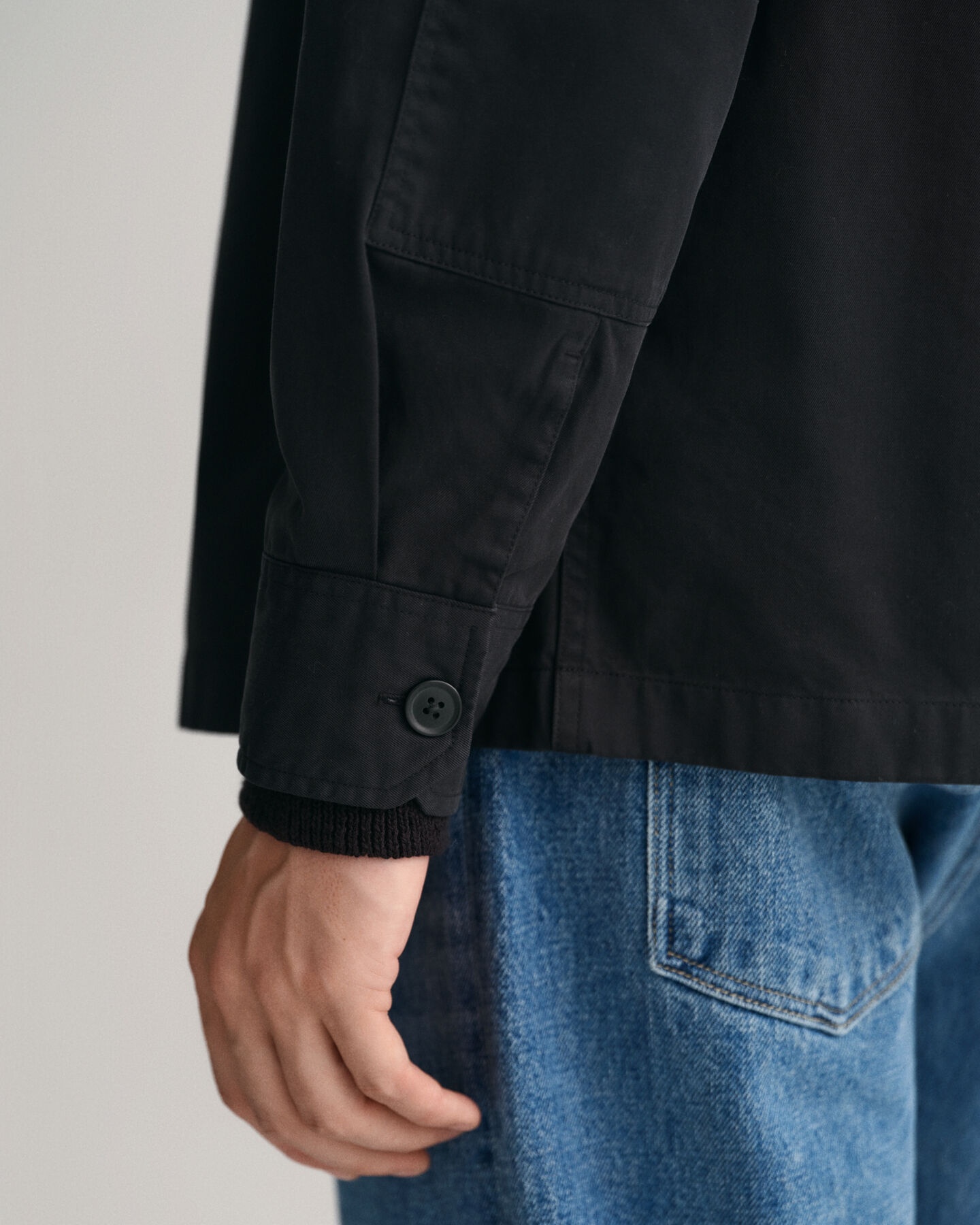 Overskjorte i let twill