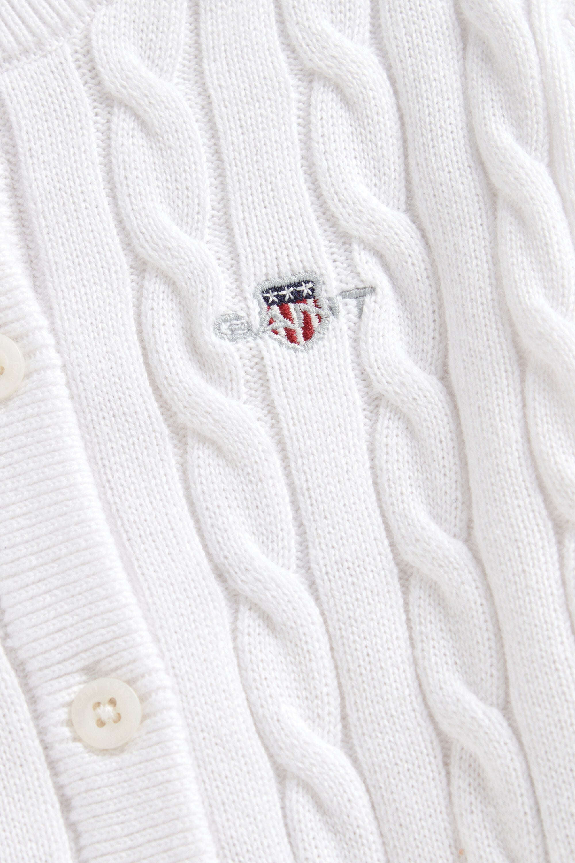 Girls Shield cardigan med kabelstrik