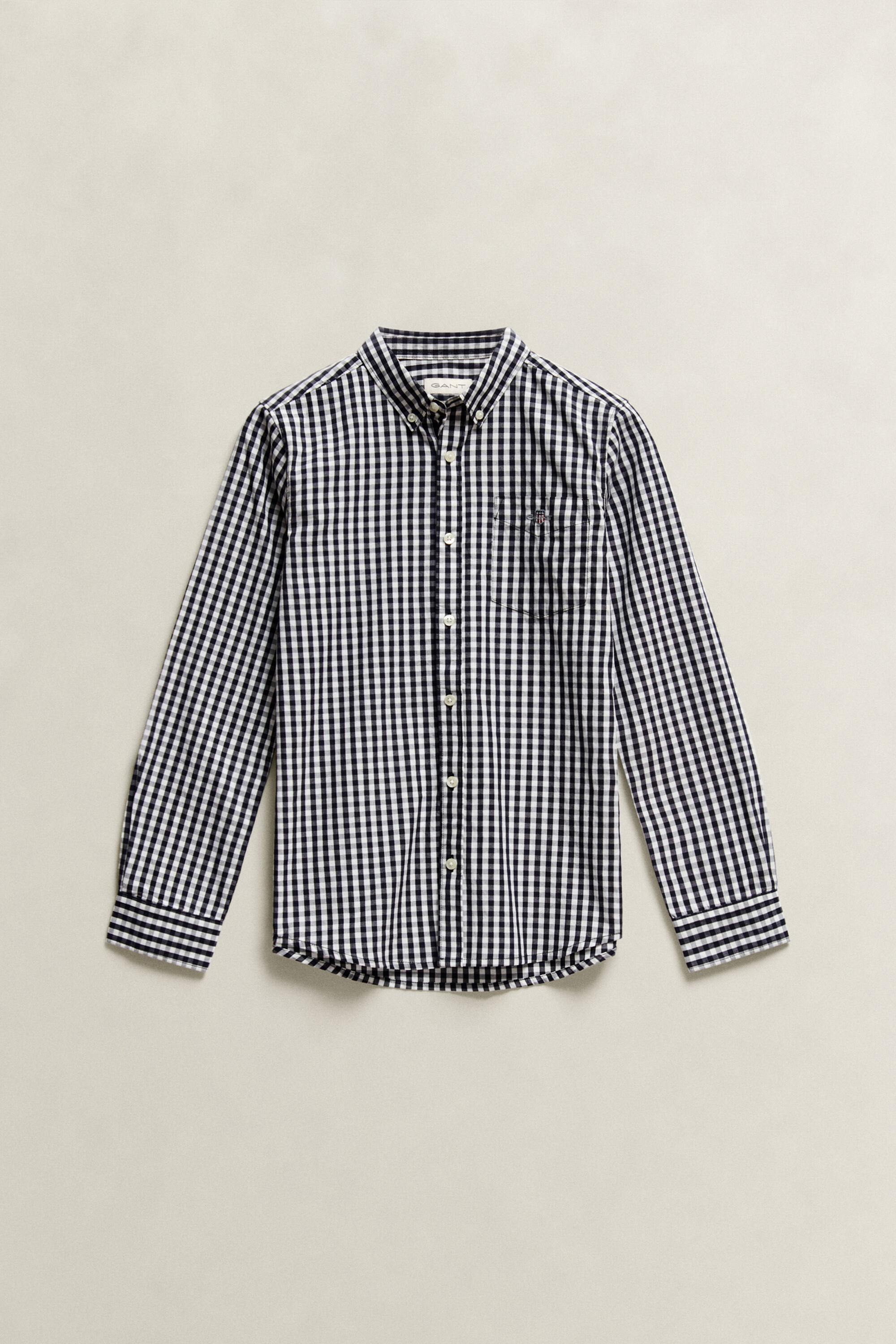 Teen Boys skjorte i gingham poplin