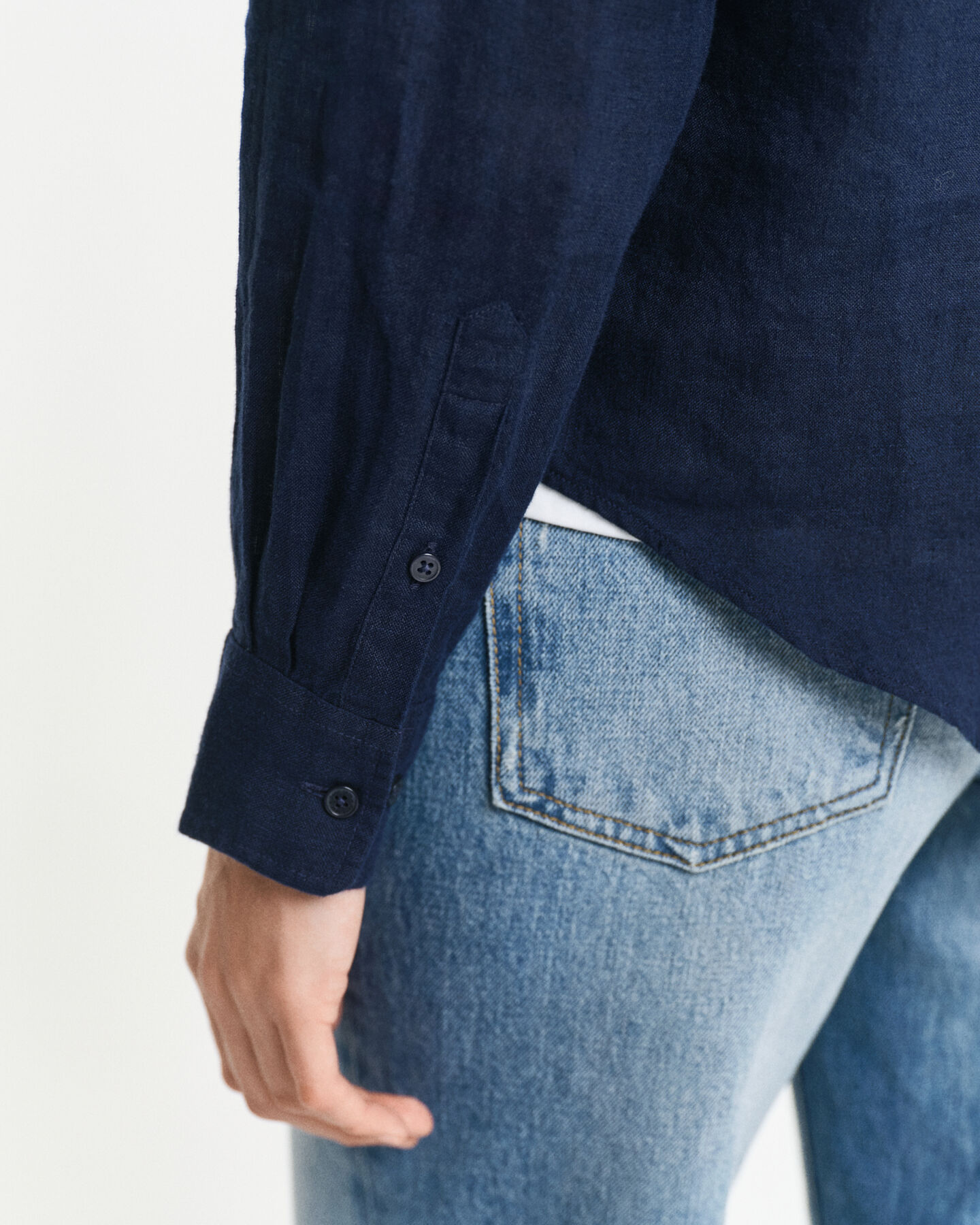 Regular fit skjorte af hør