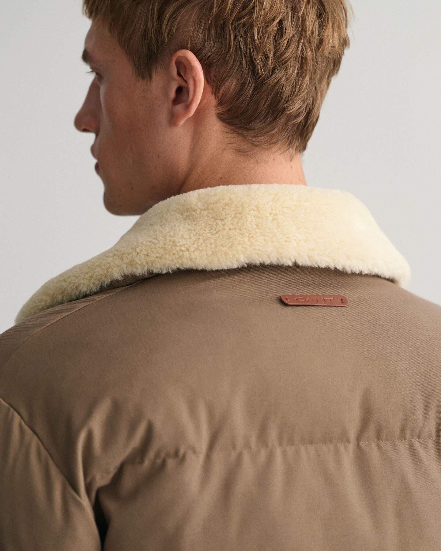 Vatteret pufferjakke i flannel