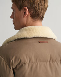 Vatteret pufferjakke i flannel