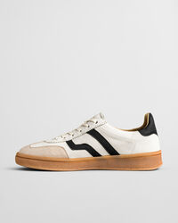 Cuzima l&aelig;der- og ruskindssneakers