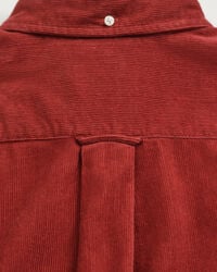 Regular fit skjorte af jernbanefløjl