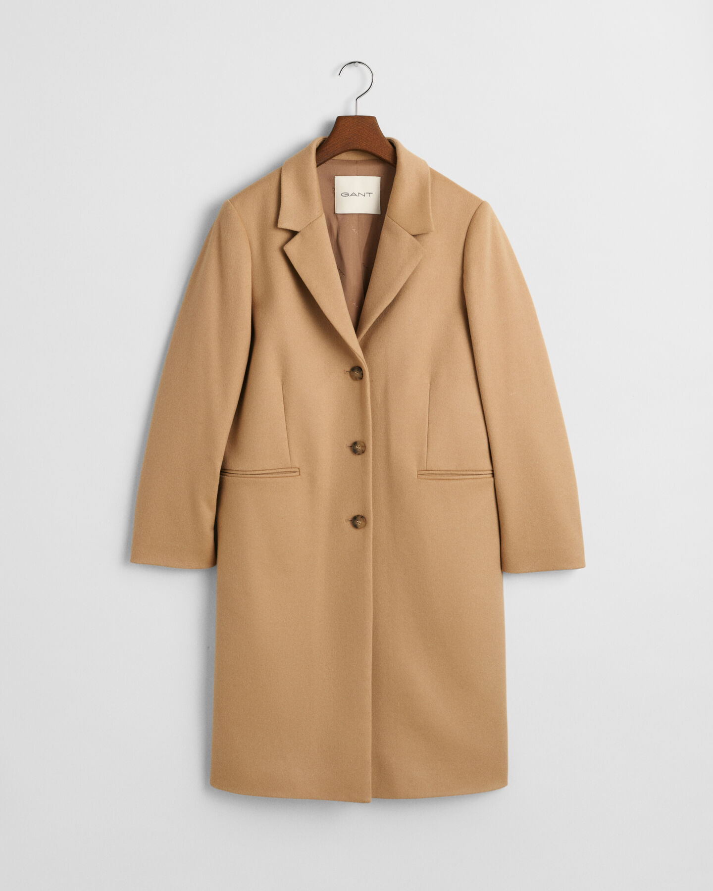 Klassisk uldfrakke med skræddersyet pasform