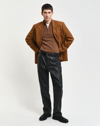 Læderjeans med 5 lommer