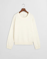 Crewneck sweater i ekstra fin lammeuld