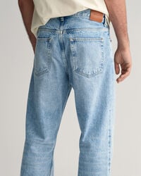 Loose fit jeans med brede ben