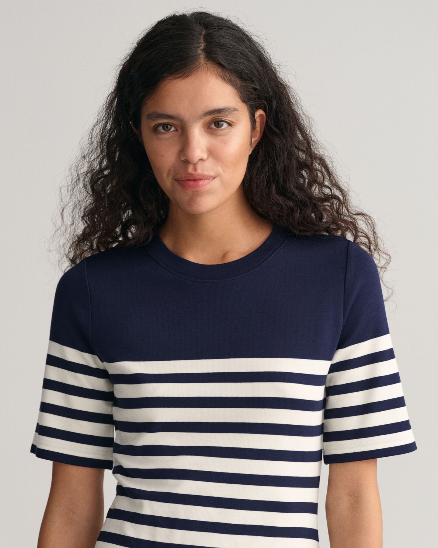 Stribet T-shirt kjole