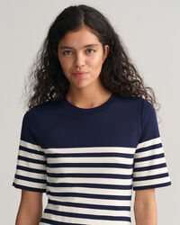 Stribet T-shirt kjole