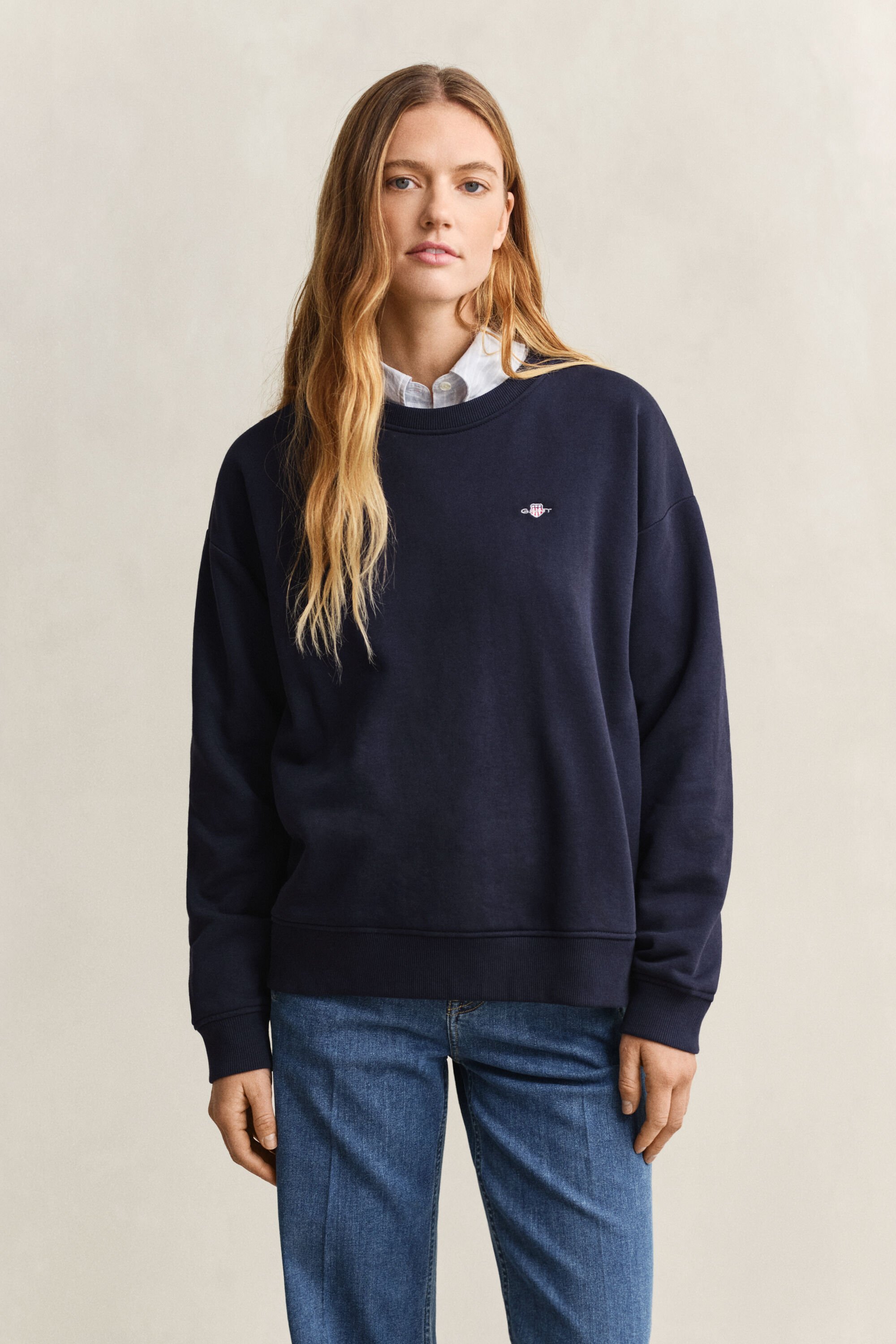 Shield sweatshirt med crewneck
