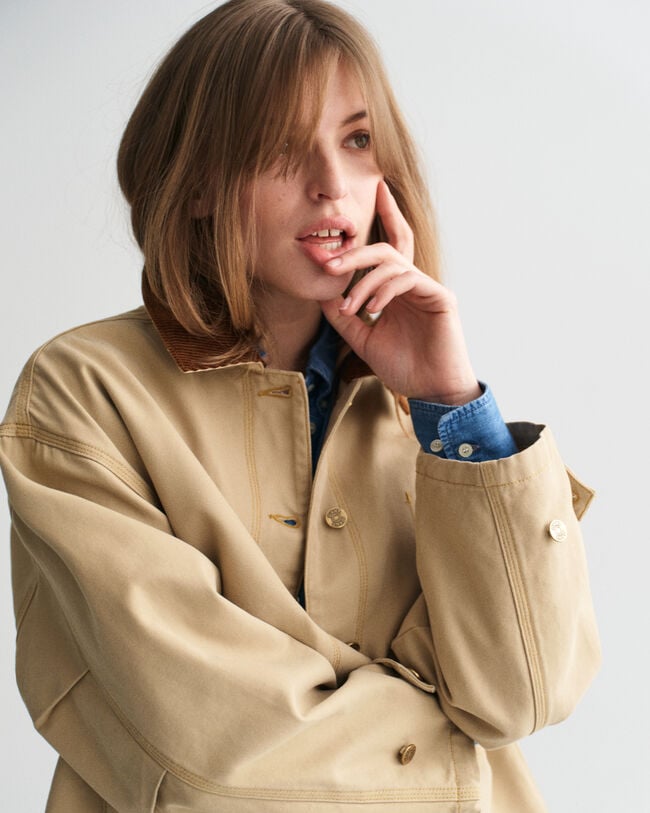 Vasket workwear-jakke