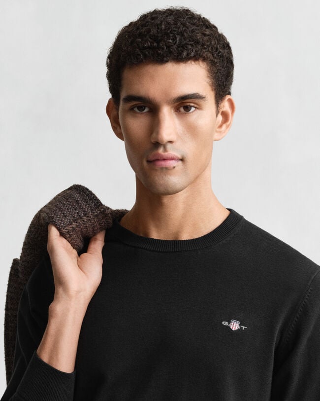 Klassiske crewneck sweater i bomuld