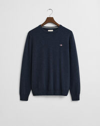 Crewneck sweater i ekstra fin lammeuld